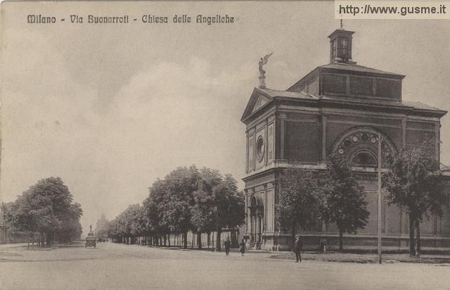 Via Buonarroti - Chiesa delle Angeliche - click to next image