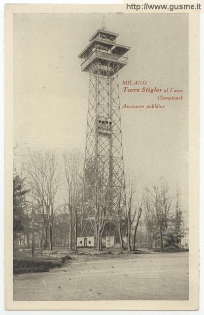 Milano - Torre Stigler al Parco (Sempione) - Ascensore pubblico - click to next image