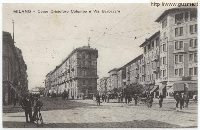 Milano - Corso Crisoforo Colombo e via Barbavara - click to next image