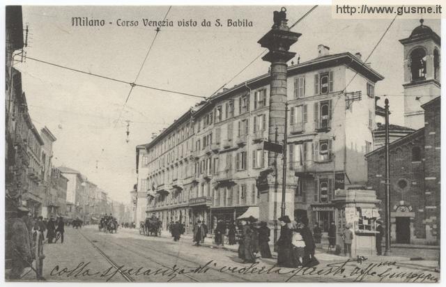 Milano - Corso Venezia visto da S.Babila - click to next image