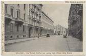 Milano - Via Fratelli Ruffini con veduta della Chiesa delle Grazie