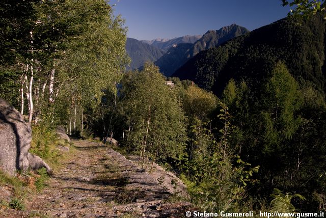  Mulattiera tra le alpi Cermine e Orlo - click to next image